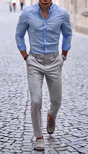 grey formal pant